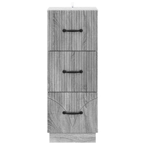 Schubladenschrank Grau Sonoma 87cm
