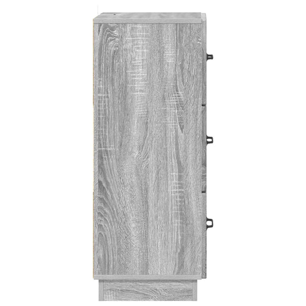 Schubladenschrank Grau Sonoma 87cm