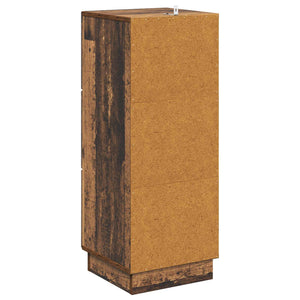 vidaXL Meuble de rangement à tiroirs en bois de récupération 33 x 34,5 x 87 cm en bois d'ingénierie