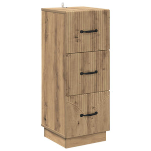 Schubladenschrank Artisan-Eiche, 87 cm hoch