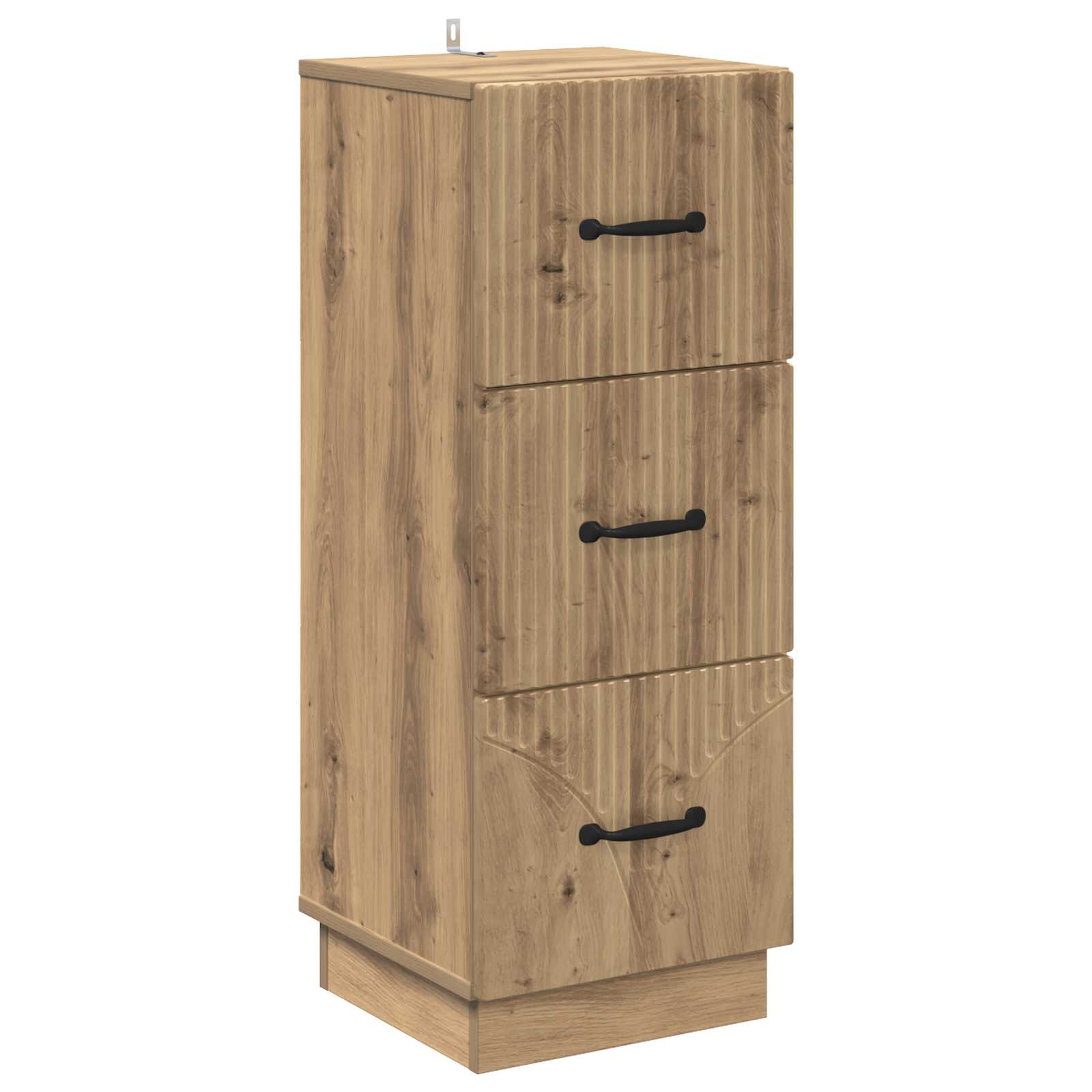 Schubladenschrank Artisan-Eiche, 87 cm hoch