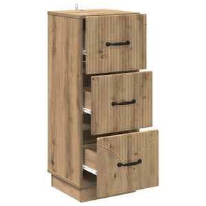 Schubladenschrank Artisan-Eiche, 87 cm hoch