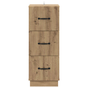 Schubladenschrank Artisan-Eiche, 87 cm hoch