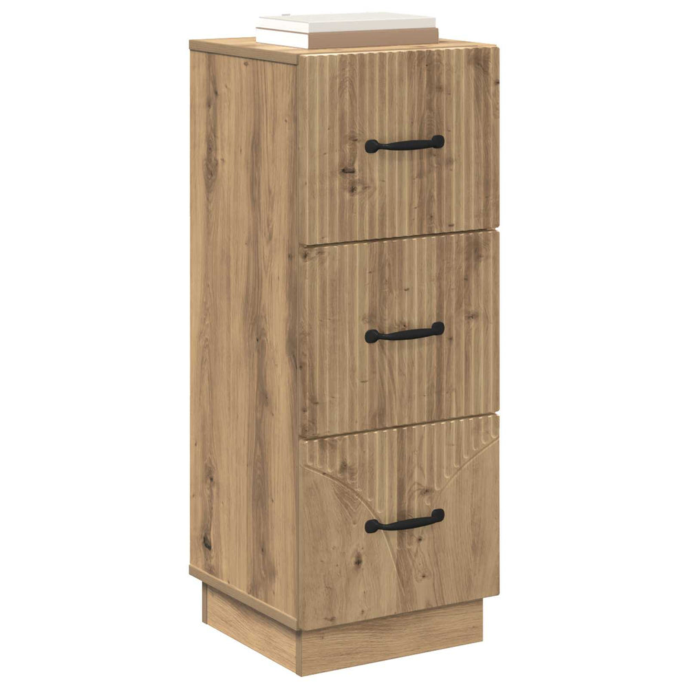 Schubladenschrank Artisan-Eiche, 87 cm hoch