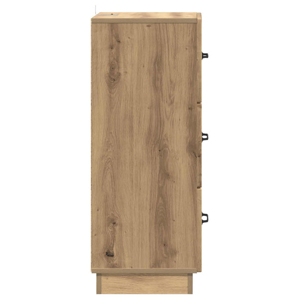Schubladenschrank Artisan-Eiche, 87 cm hoch