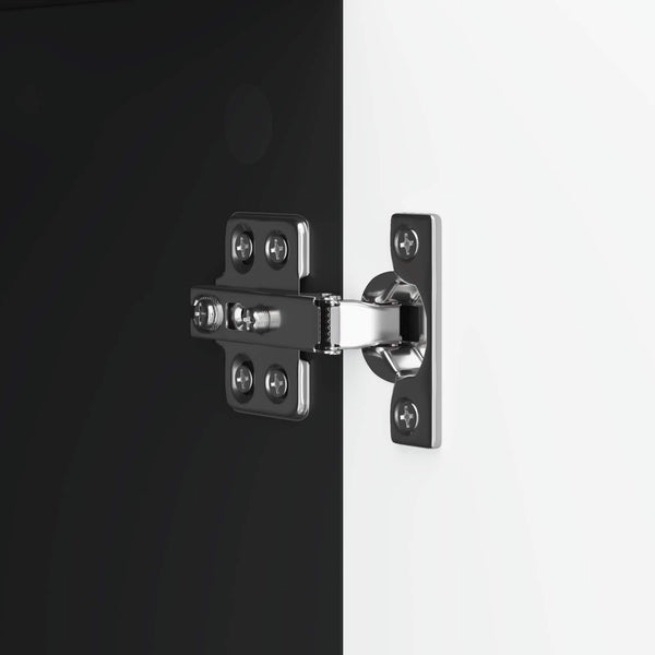 vidaXL Buffet Noir 89 x 34,5 x 77 cm Bois d'ingénierie
