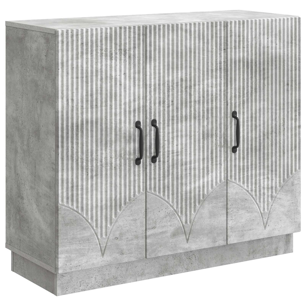 vidaXL Sideboard Concrete Gray 89 x 34.5 x 77 cm Engineered Wood