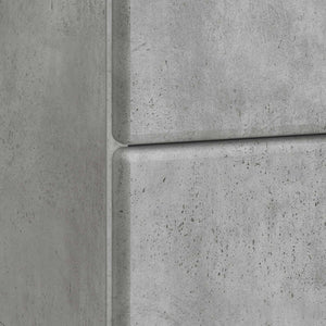 vidaXL Table de chevet gris béton 43 x 34,5 x 47,5 cm Bois d'ingénierie