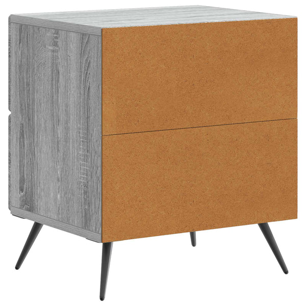 vidaXL Tables de chevet 2 pcs Chêne sonoma gris 43 x 34,5 x 47,5 cm