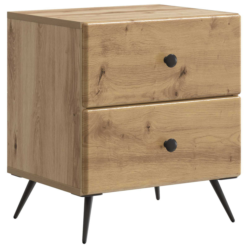 vidaXL Bedside Table Artisan Oak 43 x 34.5 x 47.5 cm Engineered Wood