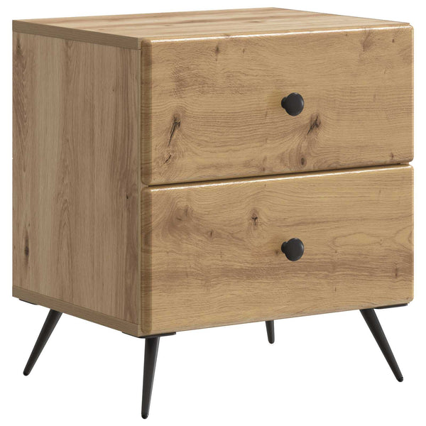 vidaXL Table de chevet chêne artisan 43 x 34,5 x 47,5 cm bois d'ingénierie