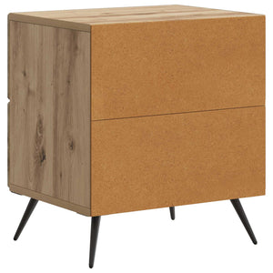 vidaXL Table de chevet chêne artisan 43 x 34,5 x 47,5 cm bois d'ingénierie