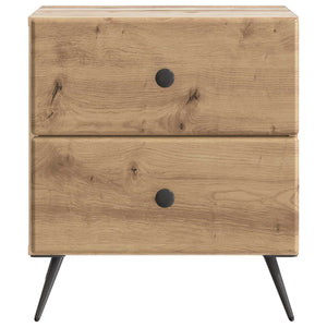 vidaXL Table de chevet chêne artisan 43 x 34,5 x 47,5 cm bois d'ingénierie