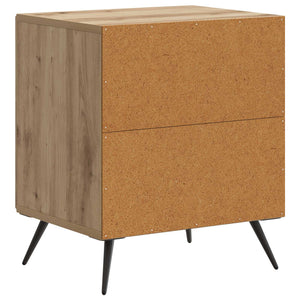 vidaXL Tables de chevet 2 pcs Chêne artisan 43 x 34,5 x 50 cm Bois d'ingénierie