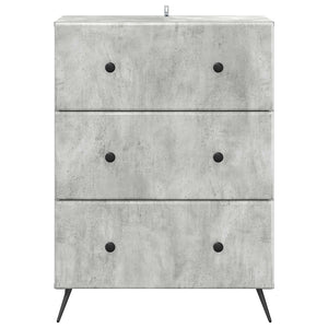 Betongrauer Schubladenschrank, 66 cm