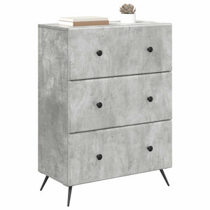 Betongrauer Schubladenschrank, 66 cm