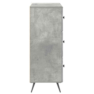 Betongrauer Schubladenschrank, 66 cm