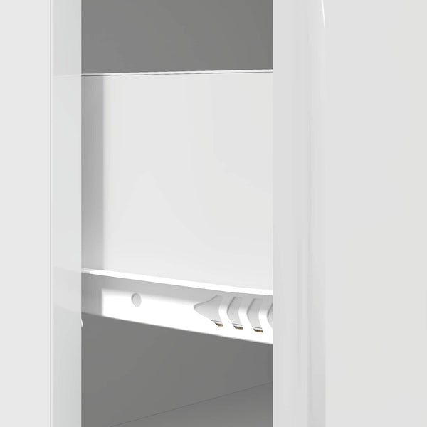 Hochglanz Schubladenschrank Weiß, 66x34,5x90 cm