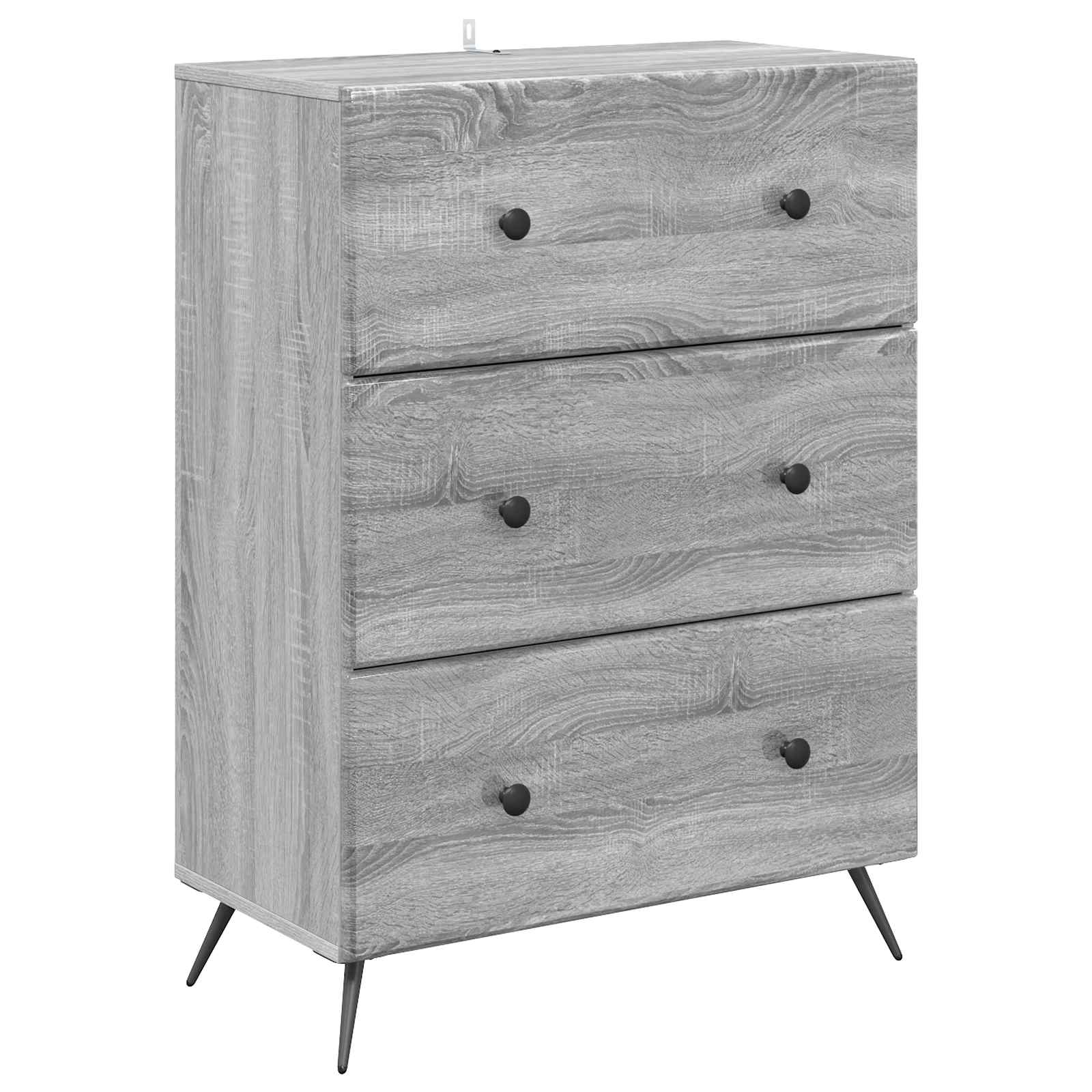 Schubladenschrank Grau Sonoma 66x34,5x90cm