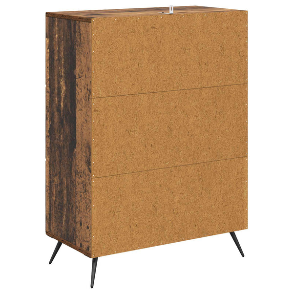 Schubladenschrank Altholz, 66 cm breit