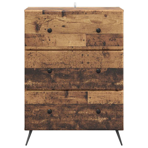 Schubladenschrank Altholz, 66 cm breit