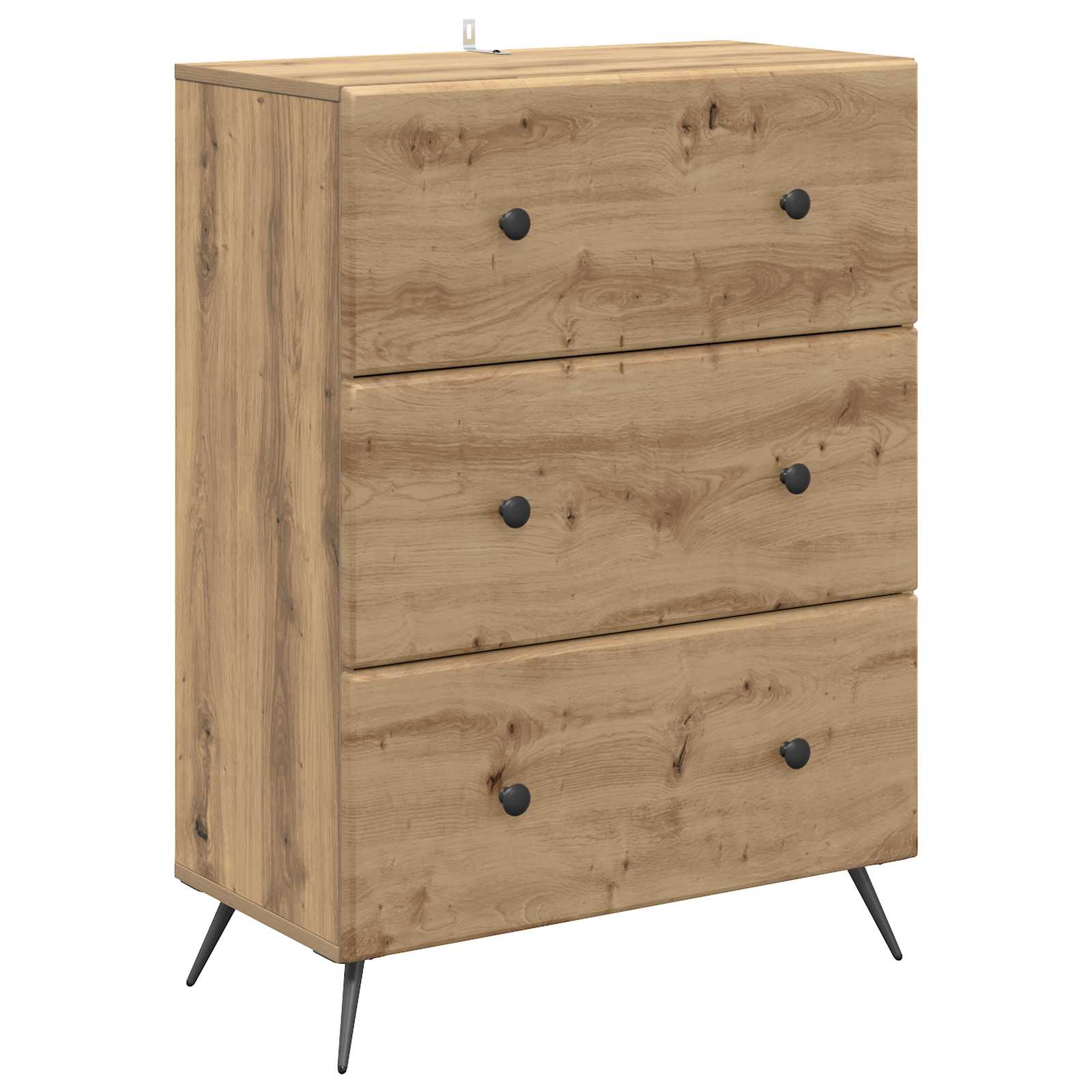 Schubladenschrank Artisan Eiche 66x34,5x90 cm