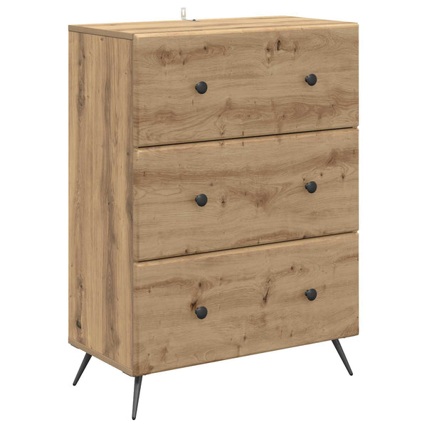 Schubladenschrank Artisan Eiche 66x34,5x90 cm