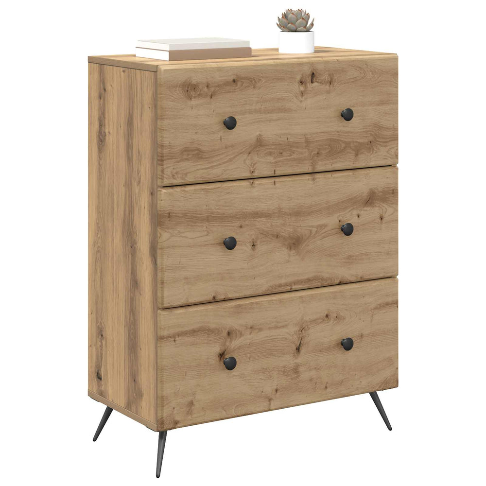 Schubladenschrank Artisan Eiche 66x34,5x90 cm