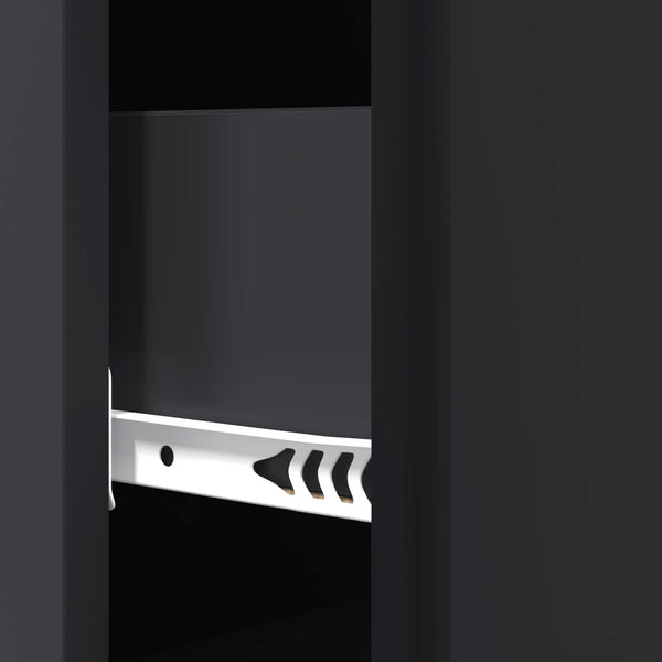 Schubladenschrank Schwarz, 90 cm hoch