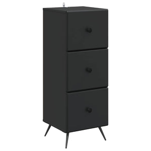 Schubladenschrank Schwarz, 90 cm hoch