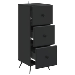 Schubladenschrank Schwarz, 90 cm hoch