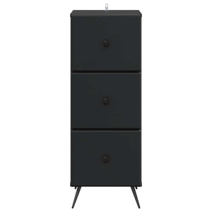 Schubladenschrank Schwarz, 90 cm hoch