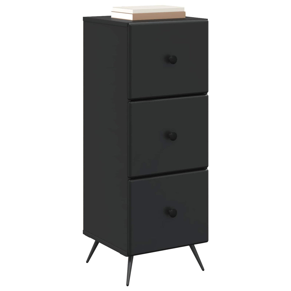 Schubladenschrank Schwarz, 90 cm hoch