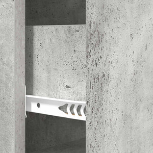 Betongrauer Schubladenschrank, 90 cm hoch