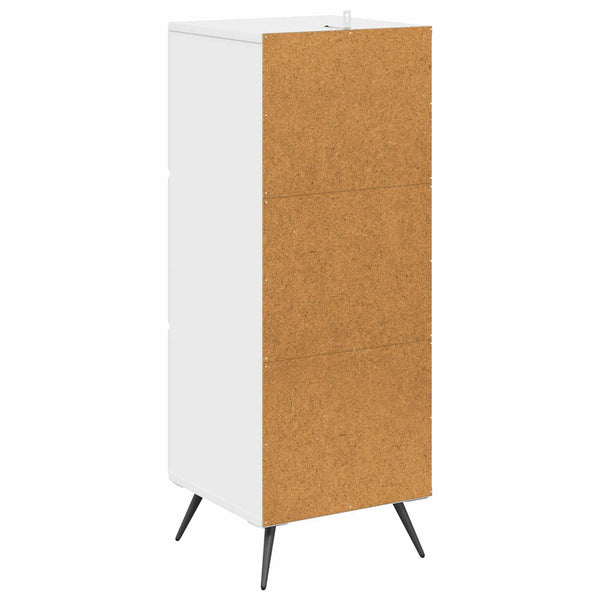 Hochglanz Schubladenschrank Weiß 33x34,5x90 cm