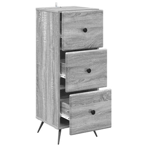 Schubladenschrank Grau Sonoma 90 cm