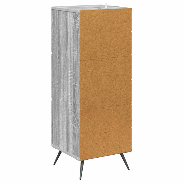 Schubladenschrank Grau Sonoma 90 cm