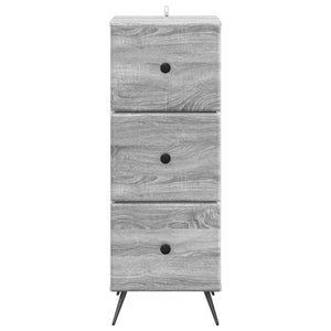 Schubladenschrank Grau Sonoma 90 cm