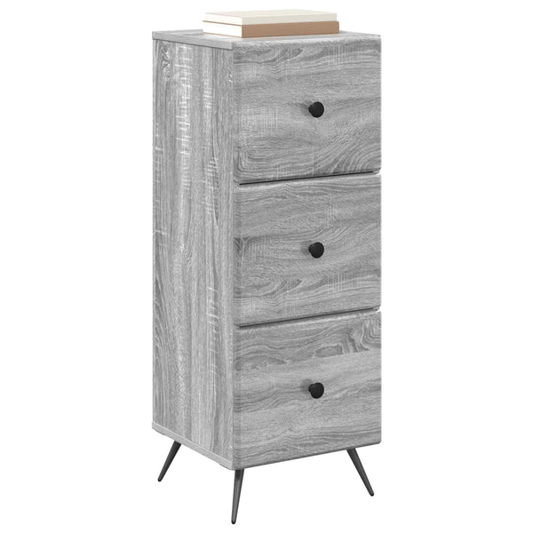 Schubladenschrank Grau Sonoma 90 cm