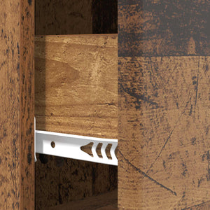 Schubladenschrank Altholz, 90 cm hoch