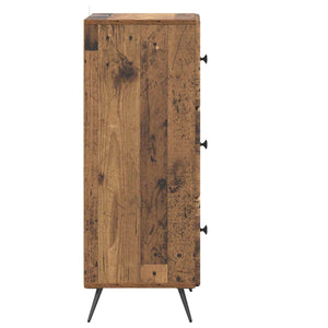 Schubladenschrank Altholz, 90 cm hoch