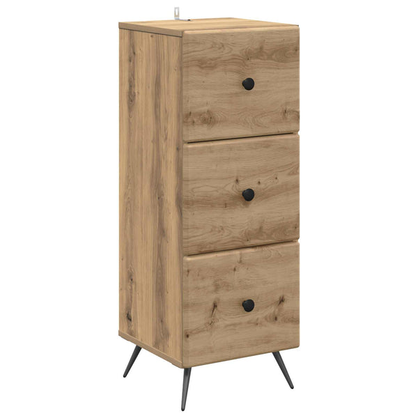 Schubladenschrank Artisan Eiche 33x34,5x90cm