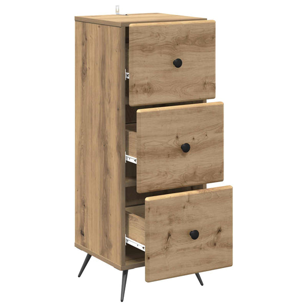 Schubladenschrank Artisan Eiche 33x34,5x90cm