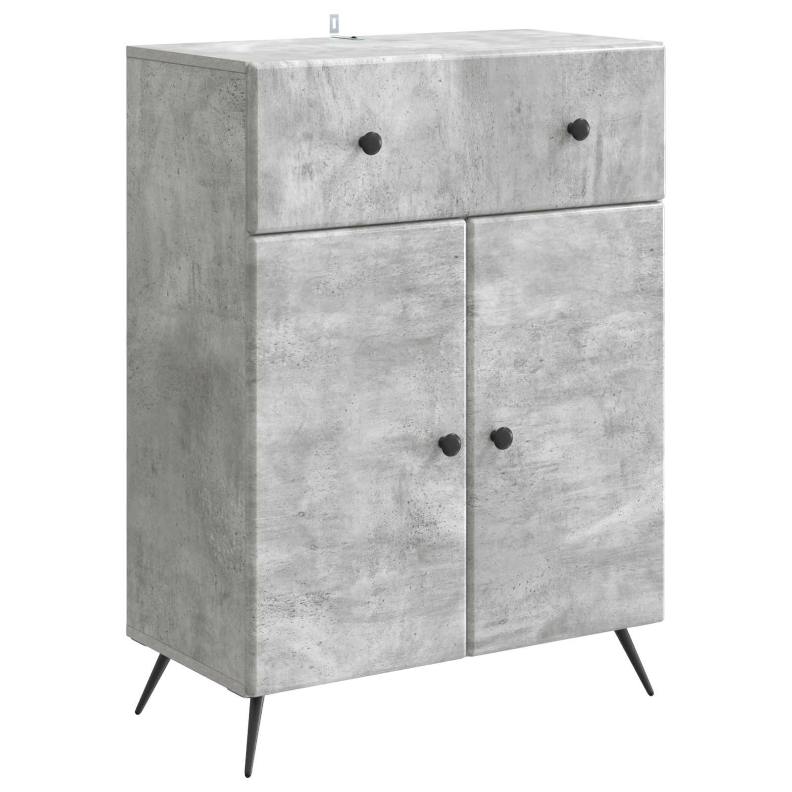 Betongraues Sideboard 66x34,5x90cm