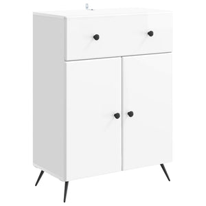 Sideboard Hochglanz Weiß 66x34,5x90cm