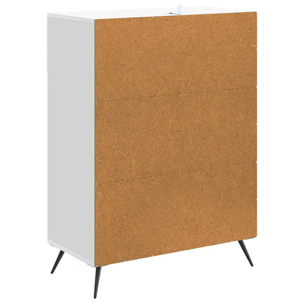 Sideboard Hochglanz Weiß 66x34,5x90cm