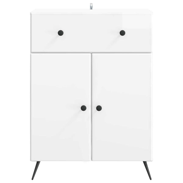 Sideboard Hochglanz Weiß 66x34,5x90cm