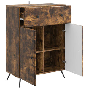 vidaXL Buffet Chêne fumé 66 x 34,5 x 90 cm Bois d'ingénierie