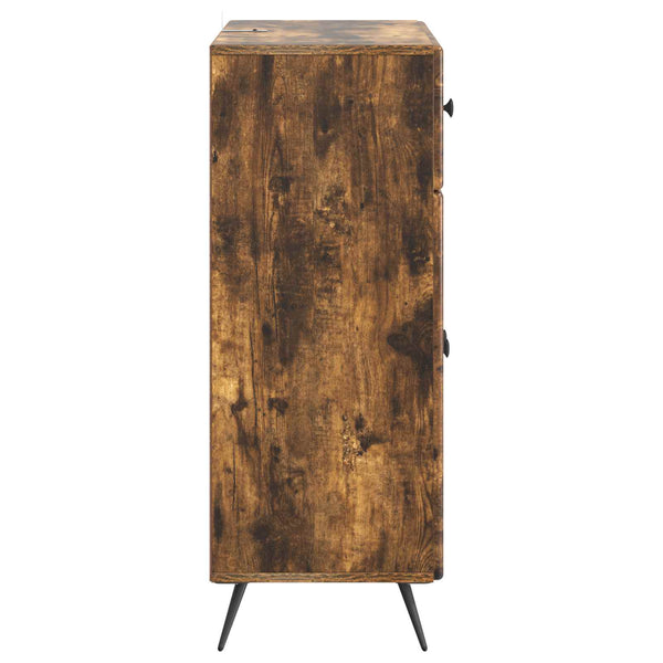 vidaXL Buffet Chêne fumé 66 x 34,5 x 90 cm Bois d'ingénierie