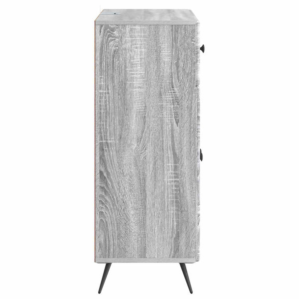 Sideboard Graues Sonoma 66x34,5x90cm
